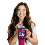 custom fresno state bulldogs hex texture red curved tumbler best selling.webp