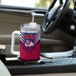 custom fresno state bulldogs hex texture red curved tumbler best selling.webp