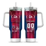custom fresno state bulldogs hexagon armor red curved tumbler best selling.webp