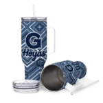 custom georgetown hoyas bold diamonds blue curved tumbler best selling.webp