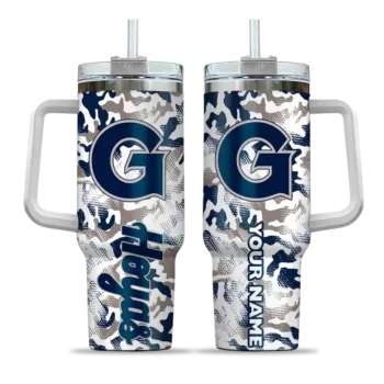 custom georgetown hoyas camo mashup blue white curved tumbler best selling.webp