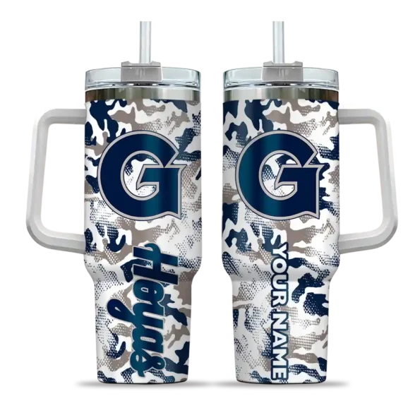 custom georgetown hoyas camo mashup blue white curved tumbler best selling.webp