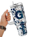custom georgetown hoyas camo mashup blue white curved tumbler best selling.webp