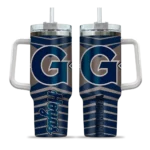 custom georgetown hoyas chevron layers blue curved tumbler best selling.webp