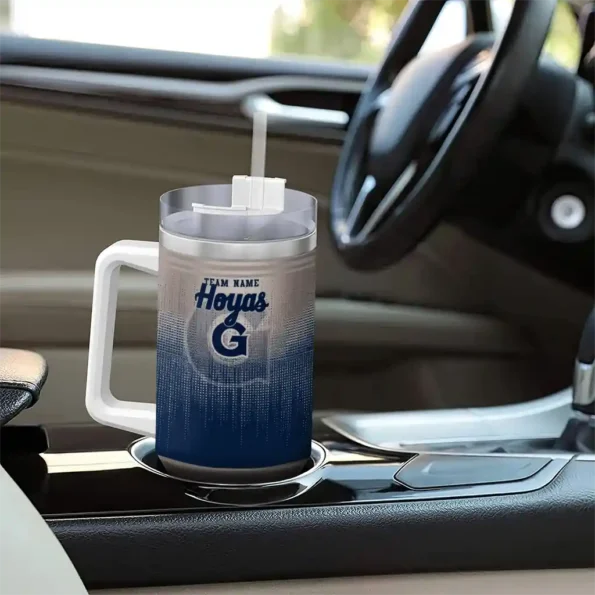 custom georgetown hoyas gradient dots blue curved tumbler trendy.webp