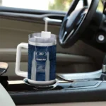 custom georgia southern eagles hexagon armor blue curved tumbler best selling.webp