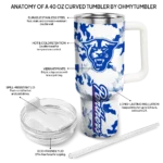 custom georgia state panthers camo mashup blue white curved tumbler best selling.webp