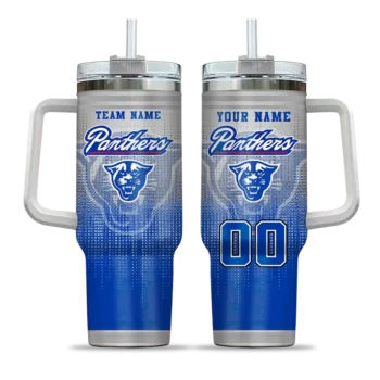 custom georgia state panthers gradient dots blue curved tumbler best selling.webp