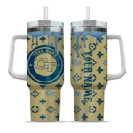 custom georgia tech yellow jackets bullseye drips gold curved tumbler best selling.webp