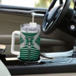 custom hawaii rainbow warriors chevron layers green curved tumbler best selling.webp