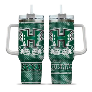 custom hawaii rainbow warriors honey streaks green curved tumbler best selling.webp