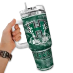 custom hawaii rainbow warriors honey streaks green curved tumbler best selling.webp