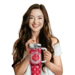 custom houston cougars bullseye drips red curved tumbler best selling.webp