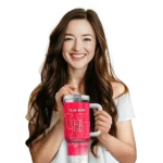 custom houston cougars geometric prism red curved tumbler best selling.webp