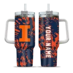 custom illinois fighting illini burst swirl blue curved tumbler best selling.webp