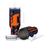 custom illinois fighting illini claw cut blue black curved tumbler best selling.webp