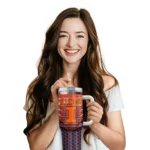 custom illinois fighting illini hex texture blue curved tumbler best selling.webp