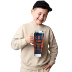 custom illinois fighting illini hexagon armor blue curved tumbler best selling.webp