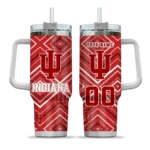 custom indiana hoosiers bold diamonds red curved tumbler best selling.webp