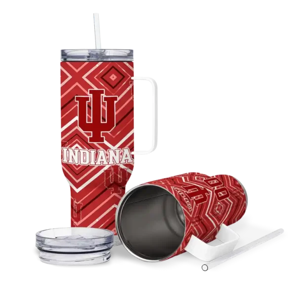 custom indiana hoosiers bold diamonds red curved tumbler high quality.webp