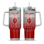 custom indiana hoosiers gradient dots red curved tumbler best selling.webp
