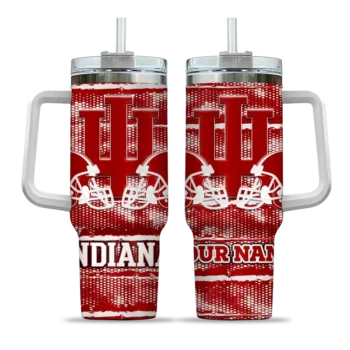 custom indiana hoosiers honey streaks red curved tumbler best selling.webp