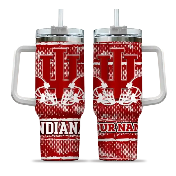 custom indiana hoosiers honey streaks red curved tumbler best selling.webp
