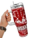 custom indiana hoosiers honey streaks red curved tumbler best selling.webp