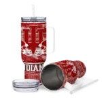 custom indiana hoosiers honey streaks red curved tumbler best selling.webp