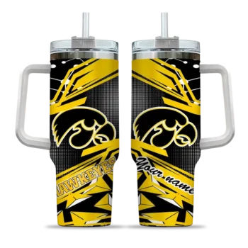 custom iowa hawkeyes abstract paths black curved tumbler best selling.webp