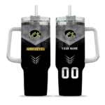 custom iowa hawkeyes arrow armor black curved tumbler best selling.webp