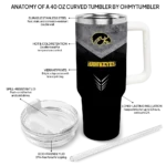 custom iowa hawkeyes arrow armor black curved tumbler best selling.webp