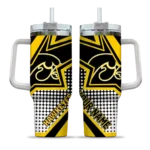 custom iowa hawkeyes arrow burst black curved tumbler best selling.webp