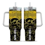 custom iowa hawkeyes chevron stripe black curved tumbler best selling.webp
