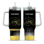 custom iowa hawkeyes geometric prism black curved tumbler best selling.webp