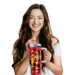 custom iowa state cyclones claw cut red black curved tumbler best selling.webp