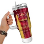 custom iowa state cyclones hexagon armor red curved tumbler best selling.webp