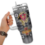 custom iowa state cyclones superman shield red gray curved tumbler best selling.webp