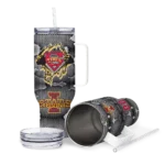 custom iowa state cyclones superman shield red gray curved tumbler best selling.webp