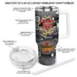 custom iowa state cyclones superman shield red gray curved tumbler best selling.webp