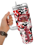 custom jacksonville state gamecocks camo mashup red white curved tumbler best selling.webp