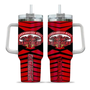 custom jacksonville state gamecocks chevron layers red curved tumbler best selling.webp