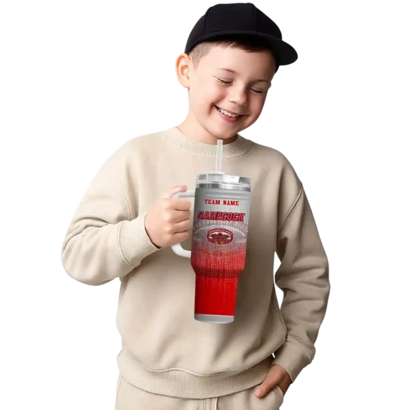 custom jacksonville state gamecocks gradient dots red curved tumbler latest model.webp