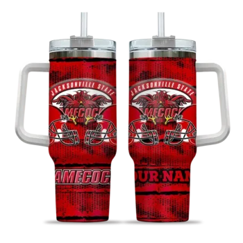 custom jacksonville state gamecocks honey streaks red curved tumbler best selling.webp