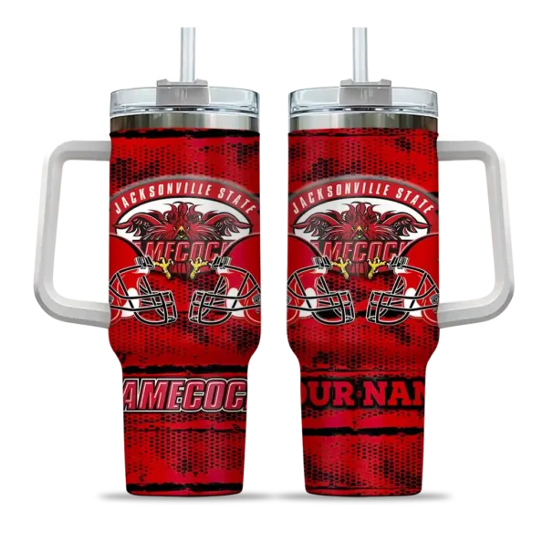 custom jacksonville state gamecocks honey streaks red curved tumbler best selling.webp