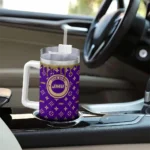 custom james madison dukes bullseye drips purple curved tumbler best selling.webp