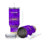 custom james madison dukes geometric prism purple curved tumbler best selling.webp