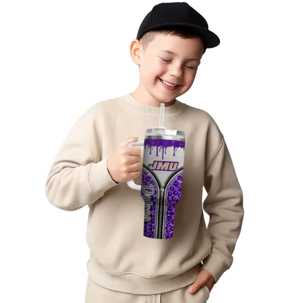 custom james madison dukes leopard zipper purple curved tumbler latest model.webp