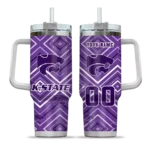 custom kansas state wildcats bold diamonds purple curved tumbler best selling.webp