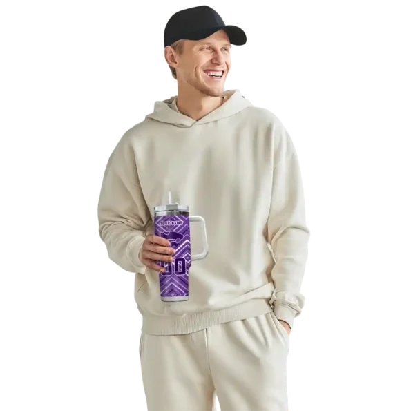 custom kansas state wildcats bold diamonds purple curved tumbler top rated.webp